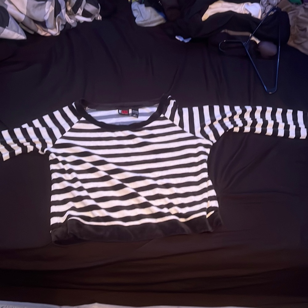 Black and white sweater
